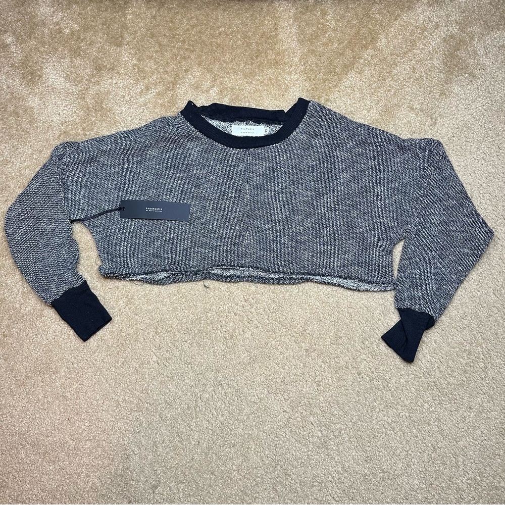 Knomadik By Daniel Patrick Wome's Cropped sweatshirt Long Sleeve Top XS